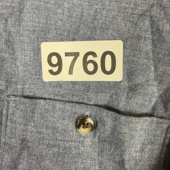 Travis Mathew Mens L Gray Long Sleeve Button Up Shirt Chest Pocket Lightweight - Picture 11 of 11